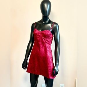 #0276 Princess Polly Red Cami Dress Size 4